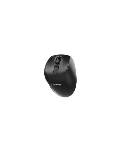 Gembird Bezprzewodowa, Ergonomiczna Mysz Tri Mode (2.4G + Bt + Usb) 2400 Dpi, 9 Przycisków, Czarna