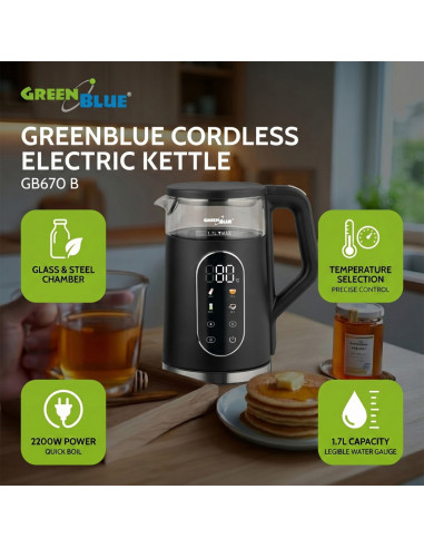 Greenblue Czajnik Elektryczny Bezprzewodowy Gb670