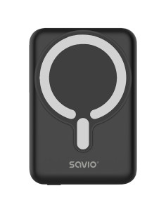 Savio Powerbank 10000 Mah Magnetyczny Czarny Ba-12