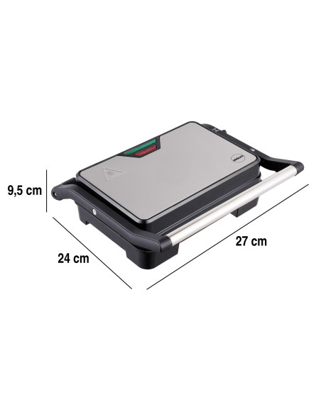 Eldom Grill Kontaktowy Gk110 800W Czarno-Srebrny