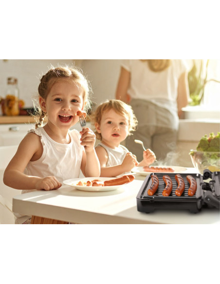 Eldom Grill Kontaktowy Gk110 800W Czarno-Srebrny