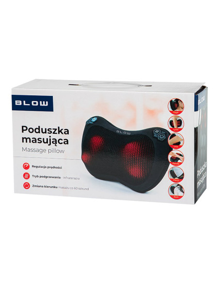 Blow Poduszka Masująca Shiatsu Masażer Black
