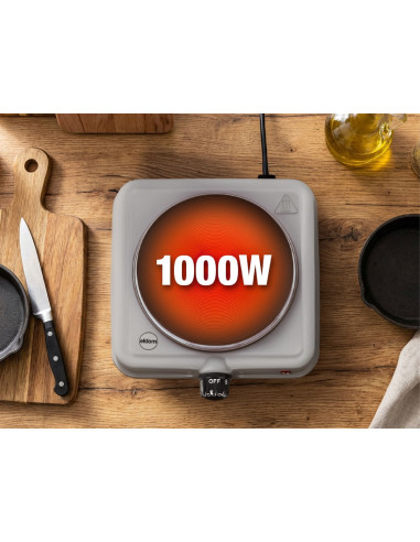 Eldom Kuchenka Elektryczna Pg13 Unna 1000W Srebrna