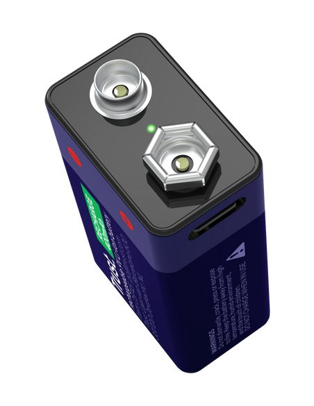 Akumulator Trust 9V Ładowany Przez Usb-C