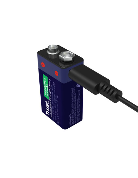 Akumulator Trust 9V Ładowany Przez Usb-C
