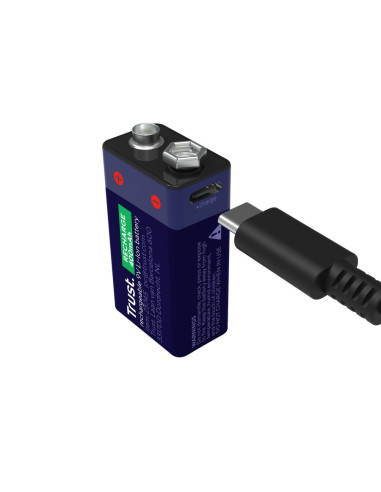 Akumulator Trust 9V Ładowany Przez Usb-C