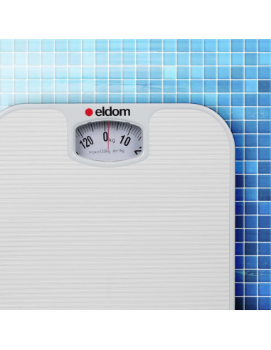Eldom Mechaniczna Waga Łazienkowa Br2016B Biała Do 130 Kg