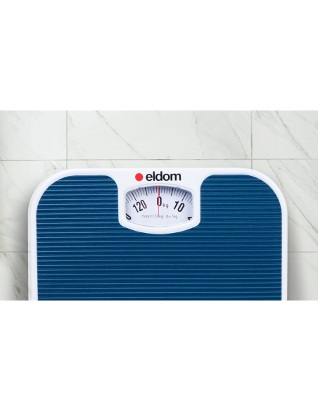 Eldom Mechaniczna Waga Łazienkowa Br2016N Niebieska Do 130 Kg