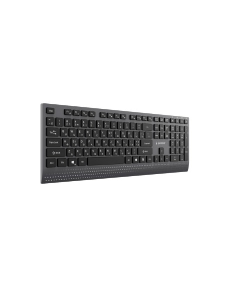 Gembird Przewodowa Klawiatura Multimedialna Slim Usb-C, Ru Layout, Czarna