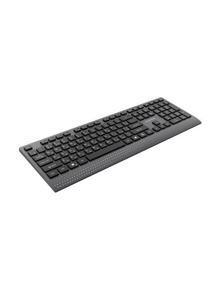 Gembird Przewodowa Klawiatura Multimedialna Slim Usb-C, Ru Layout, Czarna