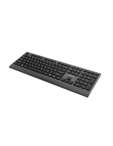 Gembird Przewodowa Klawiatura Multimedialna Slim Usb-C, Ru Layout, Czarna