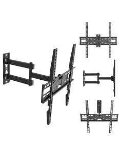 Maclean Uchwyt Wieszak Do Tv 32-55'' Uchwyt / Wieszak Do Tv Maclean, Max Vesa 400X400, 32-55", Do 30Kg, Czarny, Reg. Pochyłu
