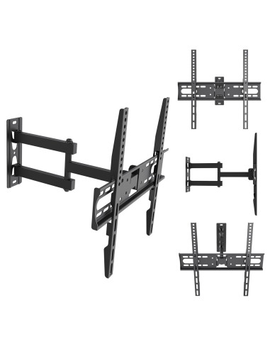 Maclean Uchwyt Wieszak Do Tv 32-55'' Uchwyt / Wieszak Do Tv Maclean, Max Vesa 400X400, 32-55", Do 30Kg, Czarny, Reg. Pochyłu