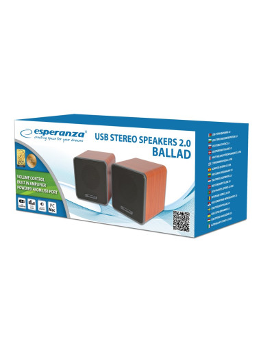 Esperanza Głośniki 2.0 Usb Ballad Ep152