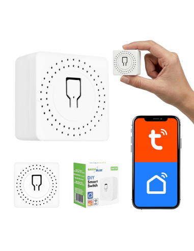 Greenblue Przekaźnik Wifi Dopuszkowy, Android/Ios/Alexa/Google Home,100-240V Ac, 50/60Hz, Max.16A, Dla Led 150W Gb739