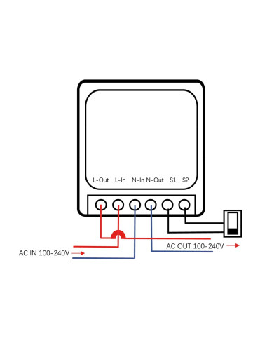 Greenblue Przekaźnik Wifi Dopuszkowy, Android/Ios/Alexa/Google Home,100-240V Ac, 50/60Hz, Max.16A, Dla Led 150W Gb739