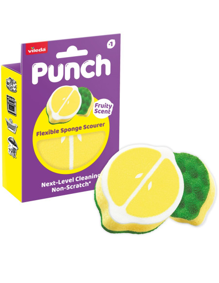 Zmywak Vileda Punch Elastyczny Cytryna 1 Szt.