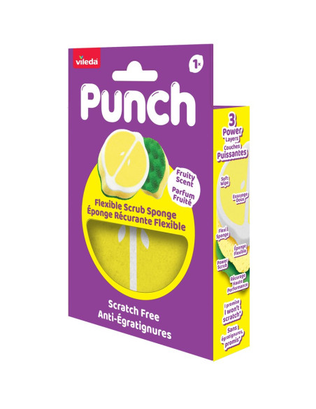 Zmywak Vileda Punch Elastyczny Cytryna 1 Szt.
