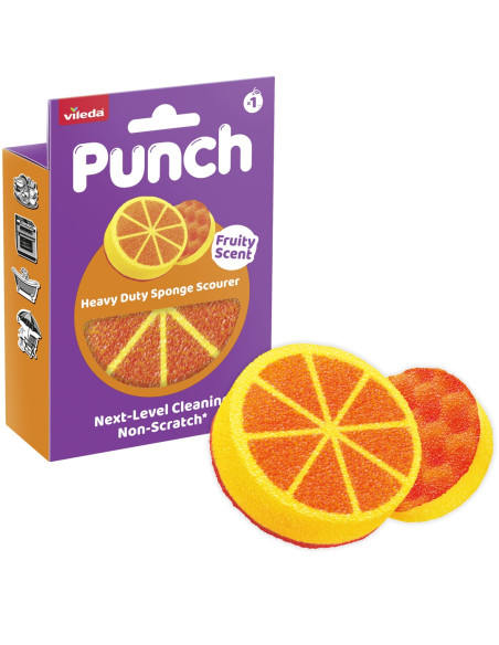 Zmywak Vileda Punch Mocny Pomarańcza 1 Szt.