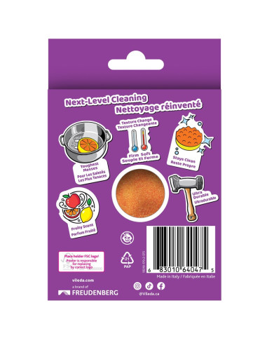 Zmywak Vileda Punch Mocny Pomarańcza 1 Szt.
