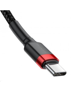 Kabel Baseus Catklf-H91 (Usb Typu C M - Usb 2.0 M  2M  Kolor Czarno-Czerwony) 2