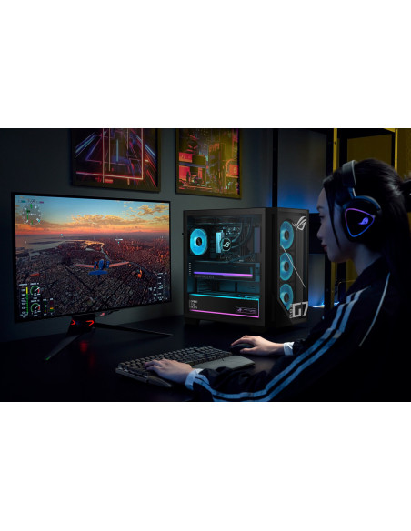 Asus Rog G700 Gm700Tz-R9800X283W Amd Ryzen™ 7 9800X3D 32 Gb Ddr5-Sdram 2 Tb Ssd Amd Radeon Rx 9070 Xt Windows 11 Home Tower Pc C