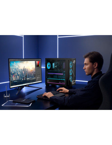 Asus Rog G700 Gm700Tz-R9800X283W Amd Ryzen™ 7 9800X3D 32 Gb Ddr5-Sdram 2 Tb Ssd Amd Radeon Rx 9070 Xt Windows 11 Home Tower Pc C