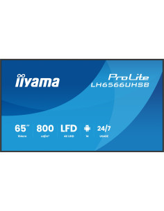 Iiyama Lh6566Uhsb-B1Ag Signage Display Płaski Panel Digital Signage 165,1 Cm (65") Lcd Wi-Fi 800 Cd/M2 4K Ultra Hd Czarny Proces
