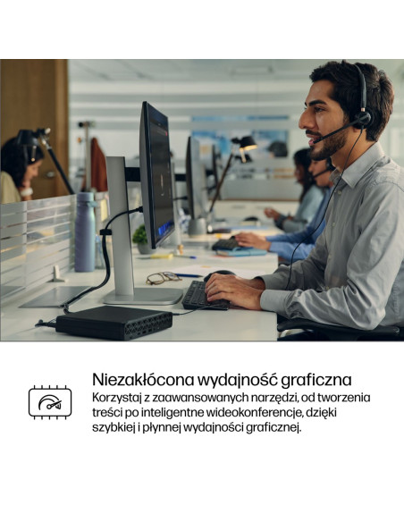 Hp Prodesk 4 Mini G1I Ai Intel Core Ultra 5 235T 16 Gb Ddr5-Sdram 512 Gb Ssd Windows 11 Pro Mini Pc Ai Pc Czarny