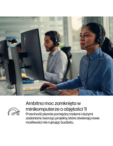 Hp Prodesk 4 Mini G1I Ai Intel Core Ultra 5 235T 16 Gb Ddr5-Sdram 512 Gb Ssd Windows 11 Pro Mini Pc Ai Pc Czarny