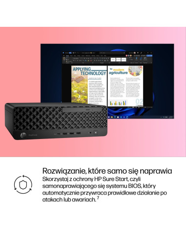 Hp Prodesk 4 Sff G1I Ai Pc Intel Core Ultra 5 225 16 Gb Ddr5-Sdram 512 Gb Ssd Windows 11 Pro Czarny