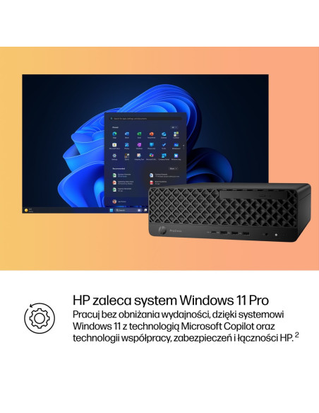 Hp Prodesk 4 Sff G1I Ai Pc Intel Core Ultra 5 225 16 Gb Ddr5-Sdram 512 Gb Ssd Windows 11 Pro Czarny