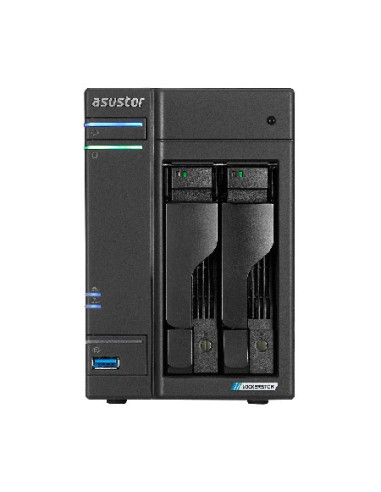 Asustor Lockerstor 2 Gen2 + (As6702T V2) Nas Desktop Intel® Celeron® N5105 4 Gb Ddr4 0 Tb Adm Czarny