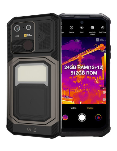 Agm G3 Pro 17,1 Cm (6.72") Dual Sim Android 15 5G Usb Type-C 12 Gb 512 Gb 10000 Mah Czarny