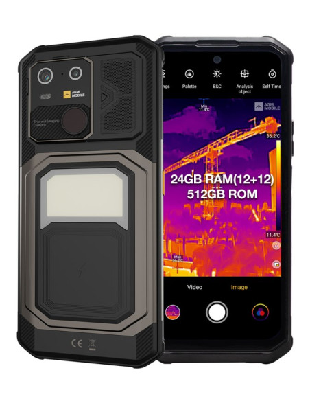 Agm G3 Pro 17,1 Cm (6.72") Dual Sim Android 15 5G Usb Type-C 12 Gb 512 Gb 10000 Mah Czarny