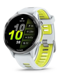 Zegarek Sportowy Garmin Forerunner 970 3,56Cm 1.4" Amoled Cyfrowy 454X454Px Ekran Dotykowy Wi-Fi Gps Biały