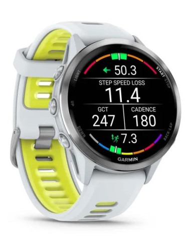 Zegarek Sportowy Garmin Forerunner 970 3,56Cm 1.4" Amoled Cyfrowy 454X454Px Ekran Dotykowy Wi-Fi Gps Biały
