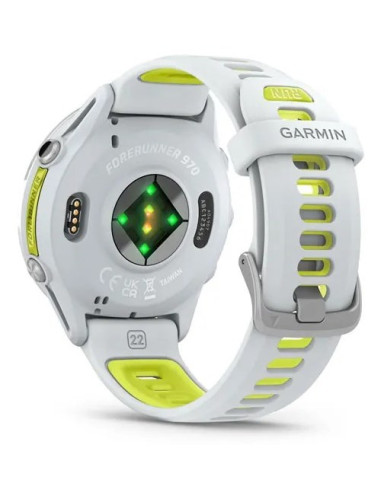 Zegarek Sportowy Garmin Forerunner 970 3,56Cm 1.4" Amoled Cyfrowy 454X454Px Ekran Dotykowy Wi-Fi Gps Biały
