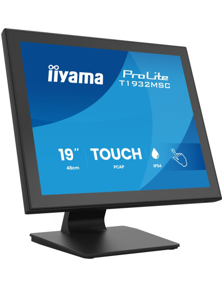 Iiyama Prolite T1932Msc-B2S Monitor Komputerowy 48,3 Cm (19") 1280 X 1024 Px Sxga Led Ekran Dotykowy Czarny