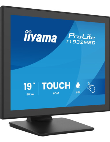 Iiyama Prolite T1932Msc-B2S Monitor Komputerowy 48,3 Cm (19") 1280 X 1024 Px Sxga Led Ekran Dotykowy Czarny
