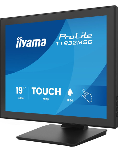 Iiyama Prolite T1932Msc-B2S Monitor Komputerowy 48,3 Cm (19") 1280 X 1024 Px Sxga Led Ekran Dotykowy Czarny