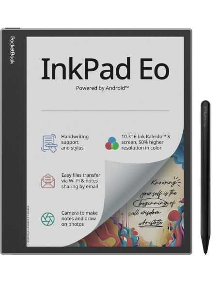 Ebook Pocketbook Inkpad Eo 10,3" E-Ink Kaleido 3 64Gb Wi-Fi Mist Gray