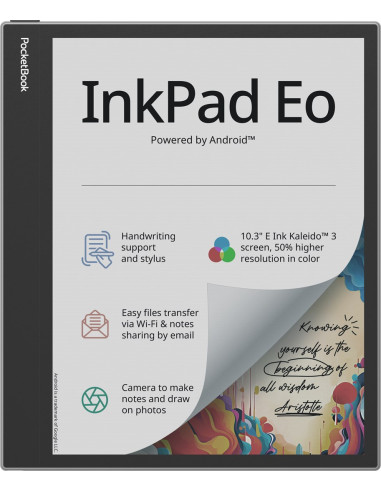 Ebook Pocketbook Inkpad Eo 10,3" E-Ink Kaleido 3 64Gb Wi-Fi Mist Gray