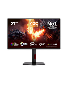 Aoc G4 Q27G4Sdr Monitor Komputerowy 67,3 Cm (26.5") 2560 X 1440 Px Quad Hd Qd-Oled Czarny, Czerwony