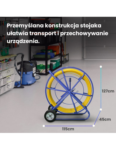 Extralink Pilot Do Przeciągania Kabli Pilot 10Mm 200M Włókno Szklane Frp, Śr. 10Mm, Dł. 200M, Żółty
