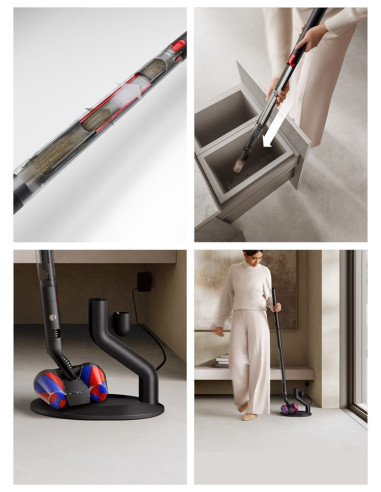 Dyson Pencilvac Fluffycones Pionowy Odkurzacz Bateria Suchy Bez Worka 0,8 L Czarny, Szary