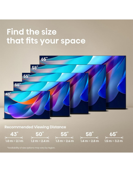 Hisense 55A6S 139,7 Cm (55") 4K Ultra Hd Smart Tv Wi-Fi Czarny