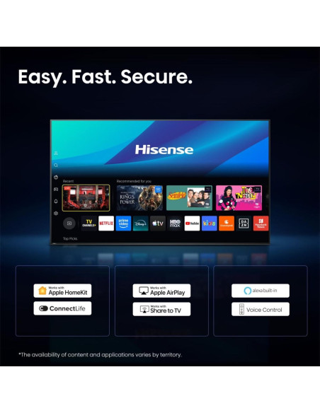 Hisense 55A6S 139,7 Cm (55") 4K Ultra Hd Smart Tv Wi-Fi Czarny