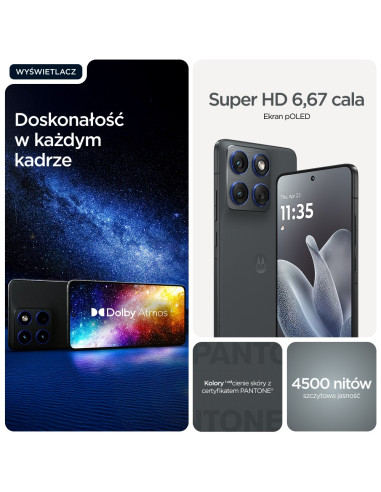 Motorola Edge 70 17 Cm (6.7") Dual Sim Android 16.0 5G Usb Type-C 12 Gb 512 Gb 4800 Mah Szary