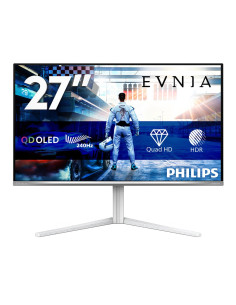 Philips Evnia 6000 27M2N6501L/00 Monitor Komputerowy 67,3 Cm (26.5") 2560 X 1440 Px Quad Hd Qd-Oled Biały